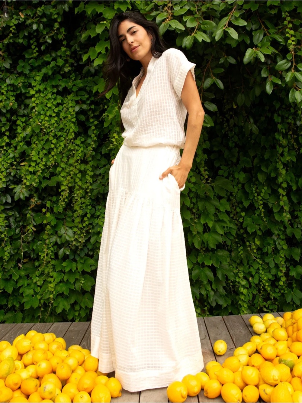 NWOT Talis Skirt by LWN LA in Ecru